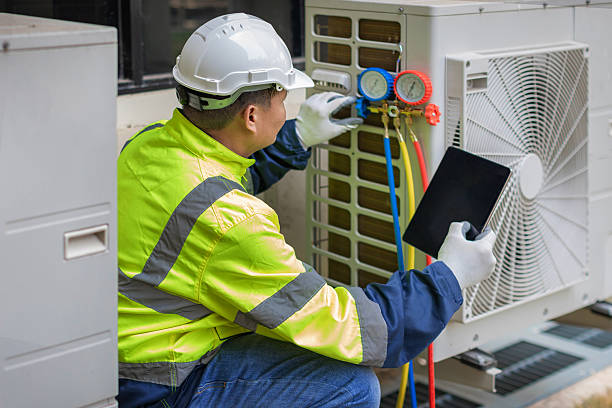 Professional Air Conditioning Repair technician working in East Greenville, PA